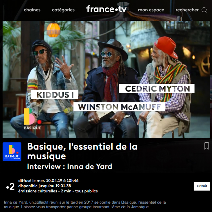 Basique France 2 Inna De Yard